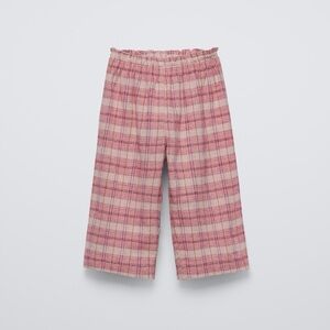 Zara baby girl checkered pants